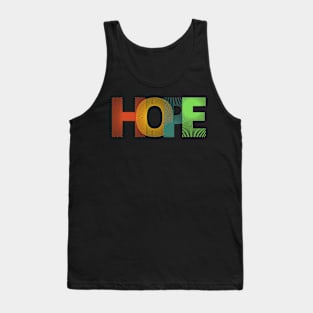 Vibrant Typography HOPE T-Shirt - Embrace Positivity in Style! Tank Top